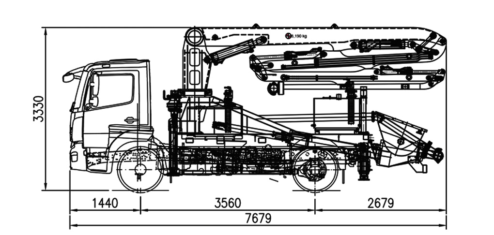 Bomba de hormigón utiform uf20Z4